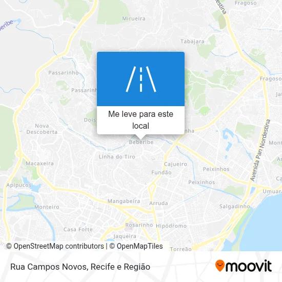 Rua Campos Novos mapa