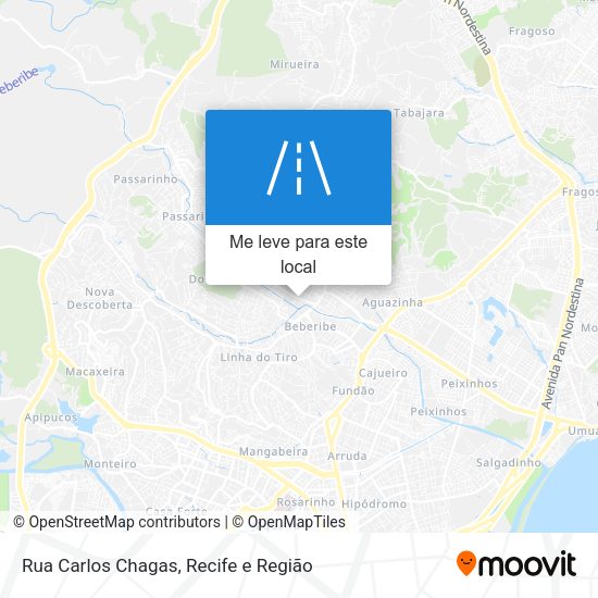 Rua Carlos Chagas mapa