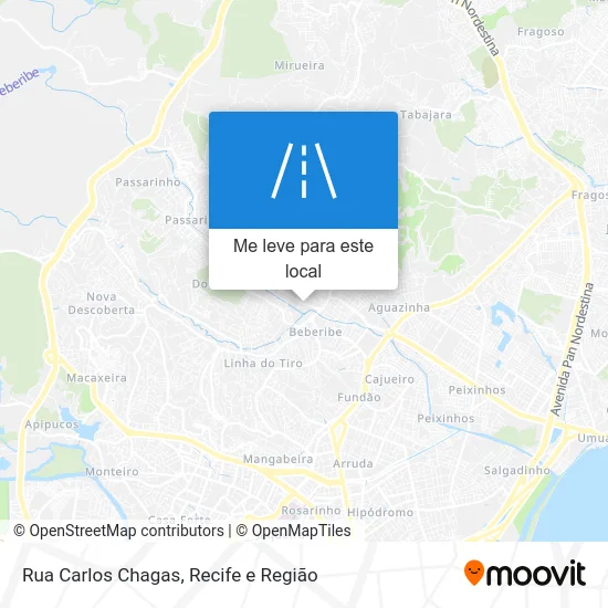 Rua Carlos Chagas mapa