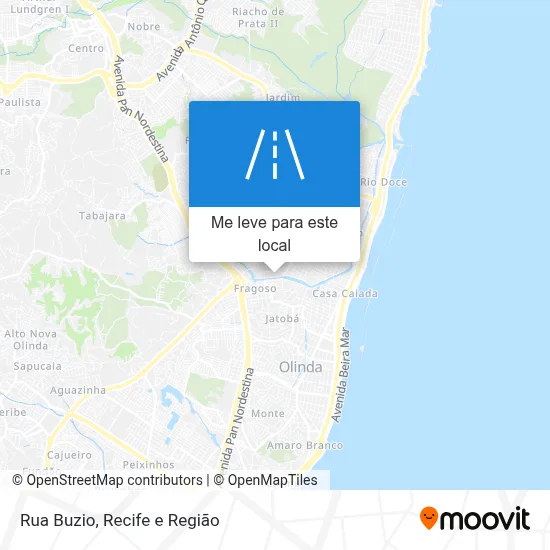 Rua Buzio mapa