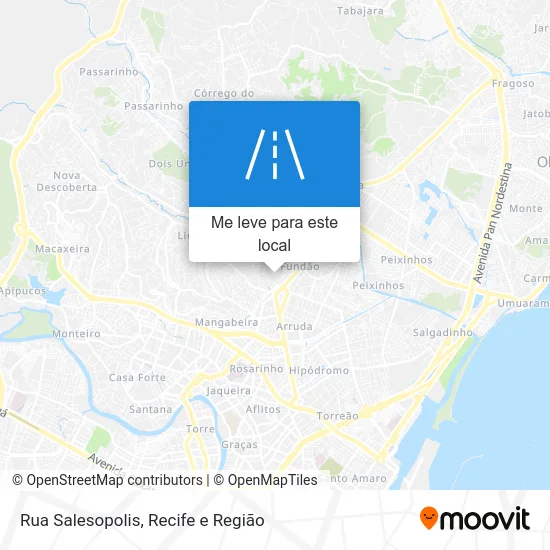 Rua Salesopolis mapa