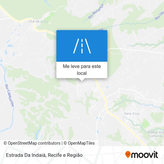 Estrada Da Indaiá mapa