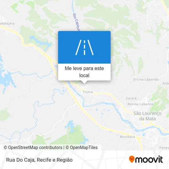 Rua Do Caja mapa