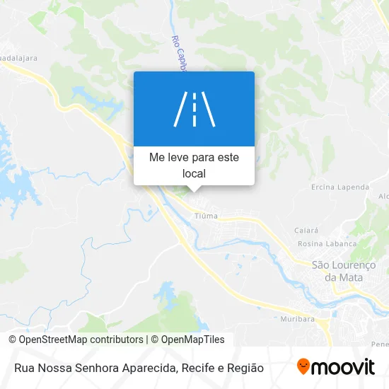 Rua Nossa Senhora Aparecida mapa