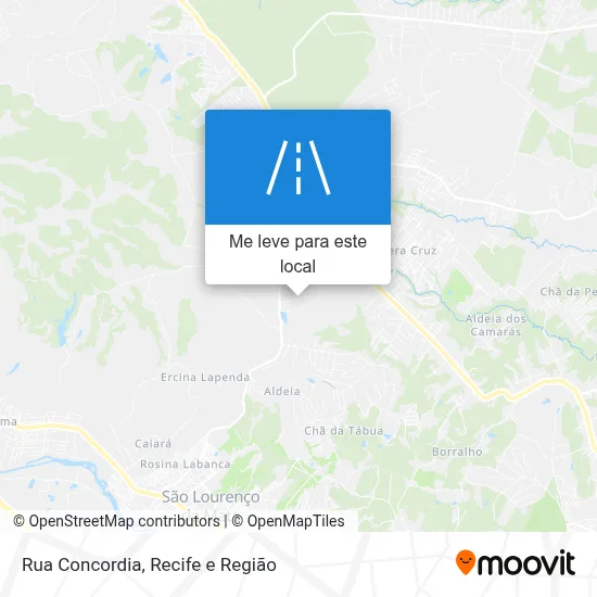 Rua Concordia mapa