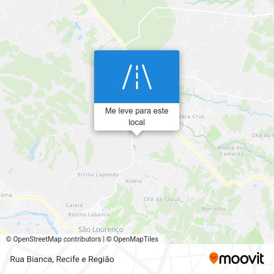 Rua Bianca mapa