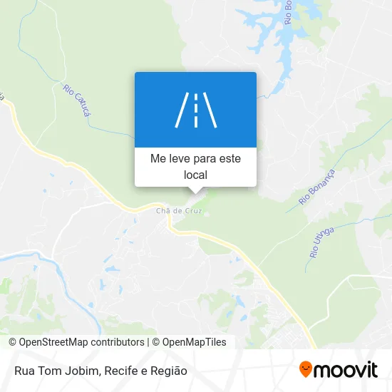 Rua Tom Jobim mapa