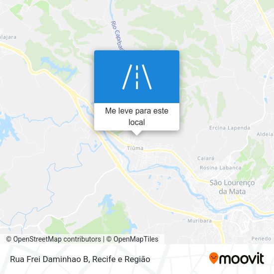 Rua Frei Daminhao B mapa