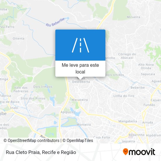 Rua Cleto Praia mapa