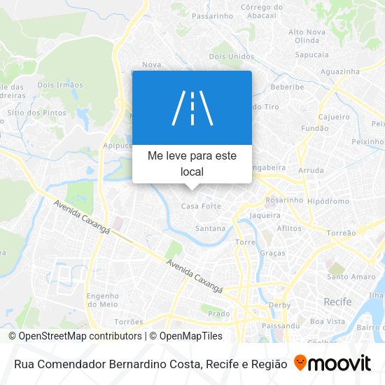 Rua Comendador Bernardino Costa mapa