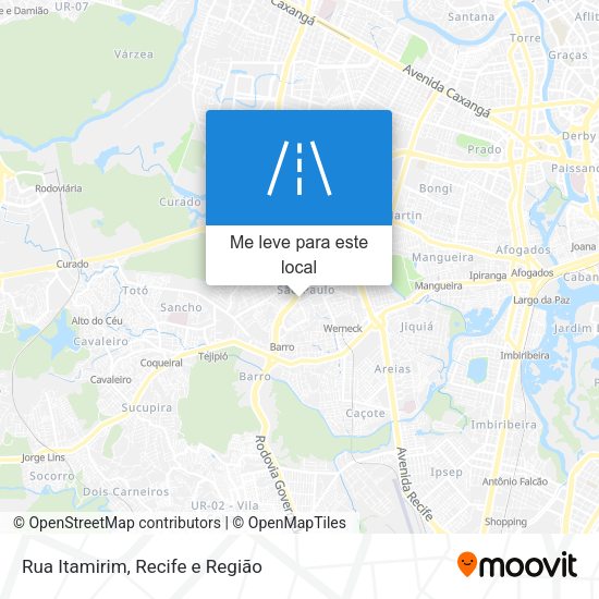Rua Itamirim mapa