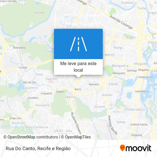 Rua Do Canto mapa