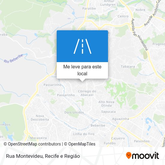 Rua Montevideu mapa