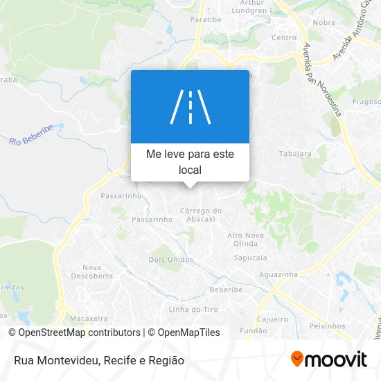 Rua Montevideu mapa