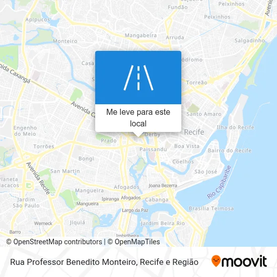 Rua Professor Benedito Monteiro mapa