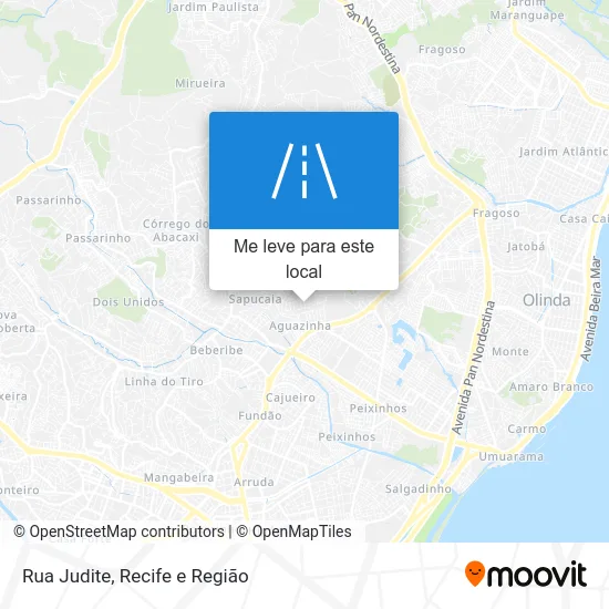 Rua Judite mapa
