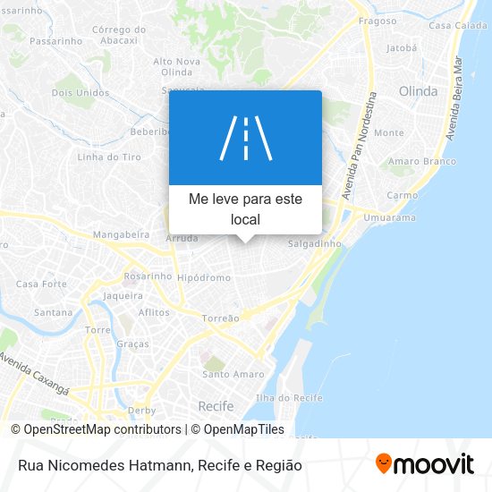 Rua Nicomedes Hatmann mapa