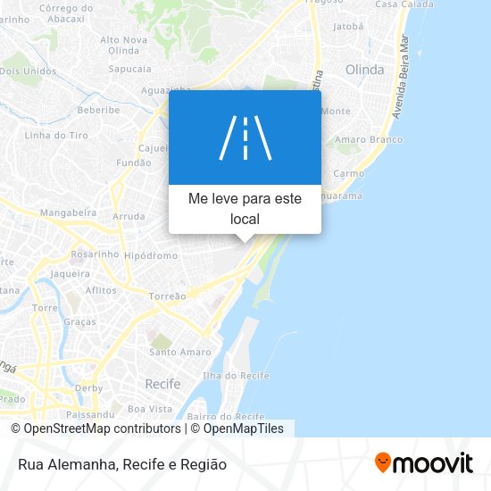 Rua Alemanha mapa