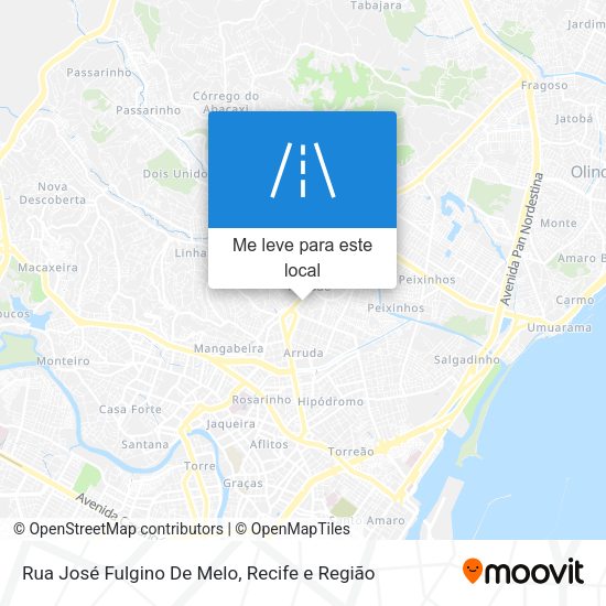 Rua José Fulgino De Melo mapa