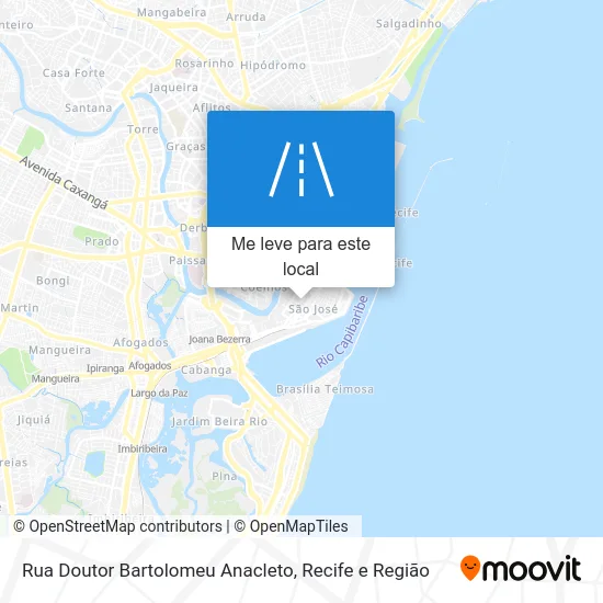Rua Doutor Bartolomeu Anacleto mapa