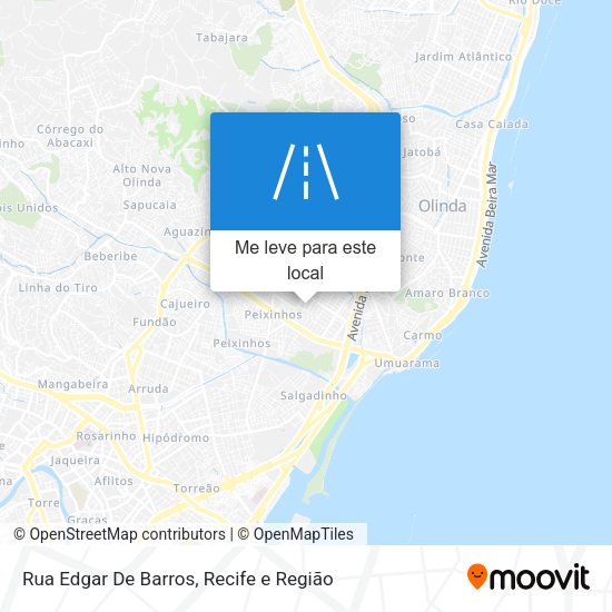 Rua Edgar De Barros mapa