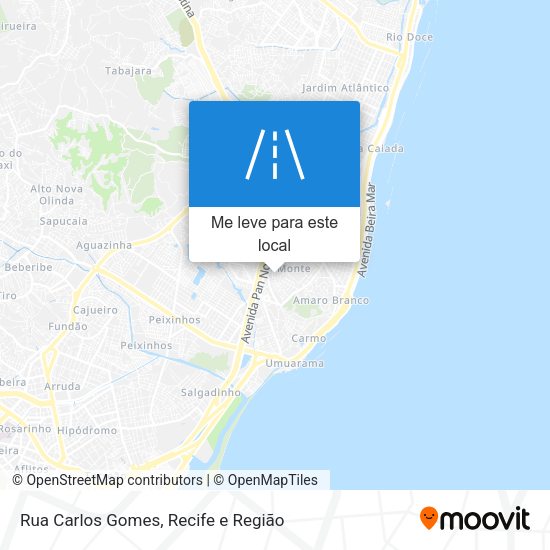 Rua Carlos Gomes mapa