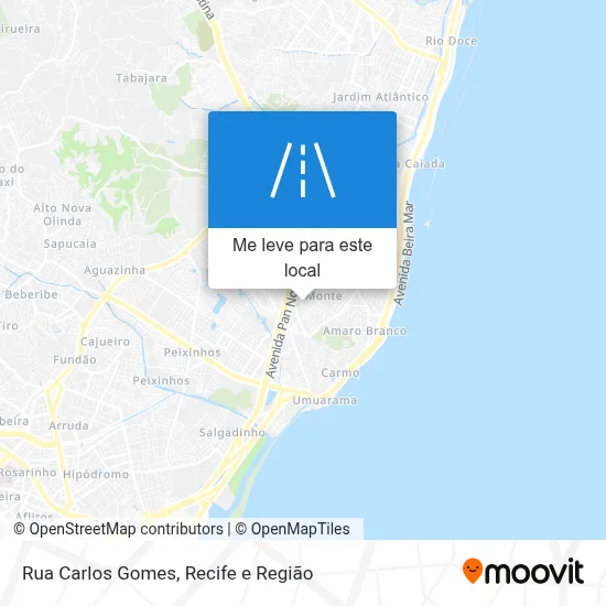 Rua Carlos Gomes mapa