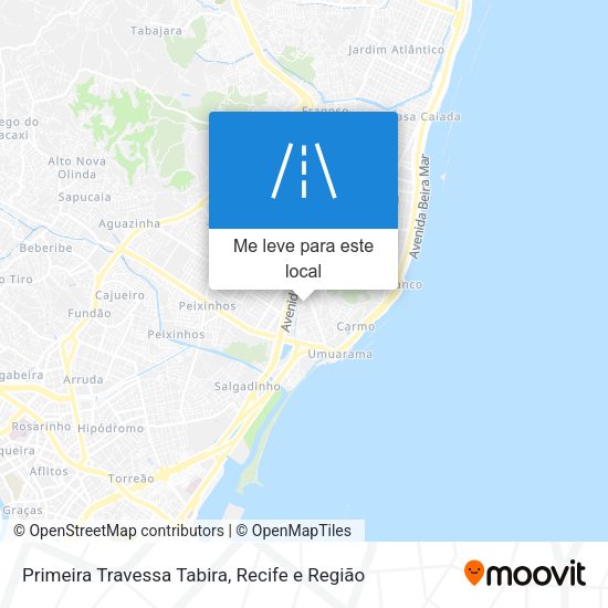 Primeira Travessa Tabira mapa