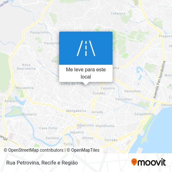 Rua Petrovina mapa