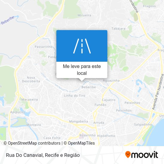 Rua Do Canavial mapa