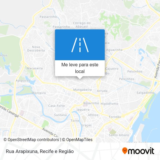 Rua Arapixuna mapa