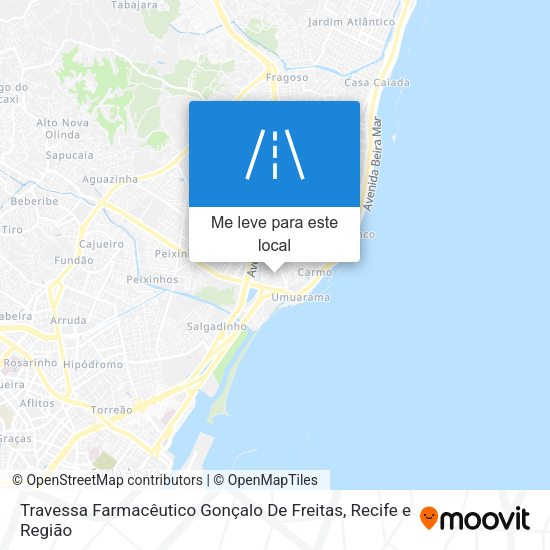 Travessa Farmacêutico Gonçalo De Freitas mapa