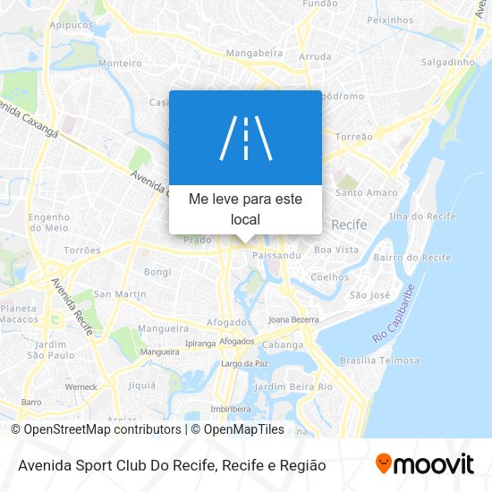 Avenida Sport Club Do Recife mapa