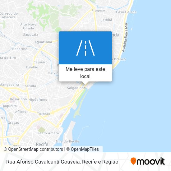Rua Afonso Cavalcanti Gouveia mapa