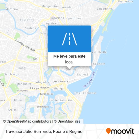 Travessa Júlio Bernardo mapa