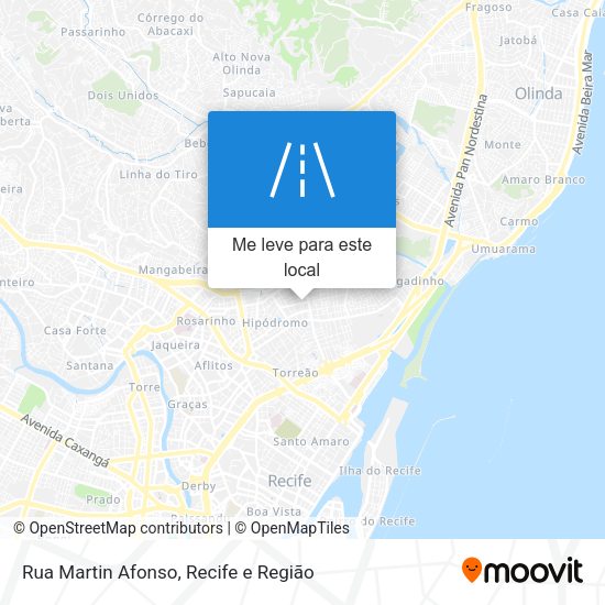 Rua Martin Afonso mapa