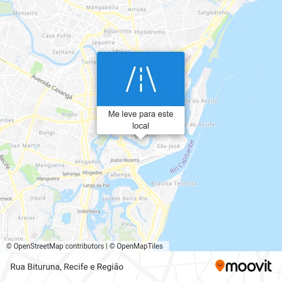 Rua Bituruna mapa