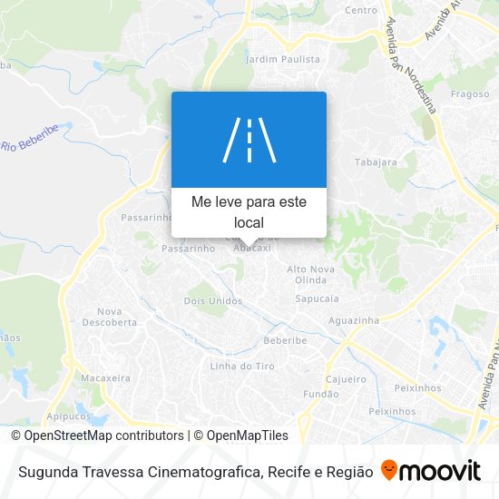 Sugunda Travessa Cinematografica mapa