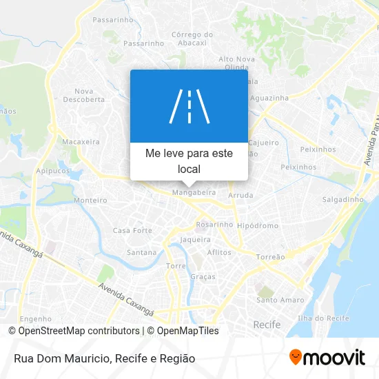 Rua Dom Mauricio mapa