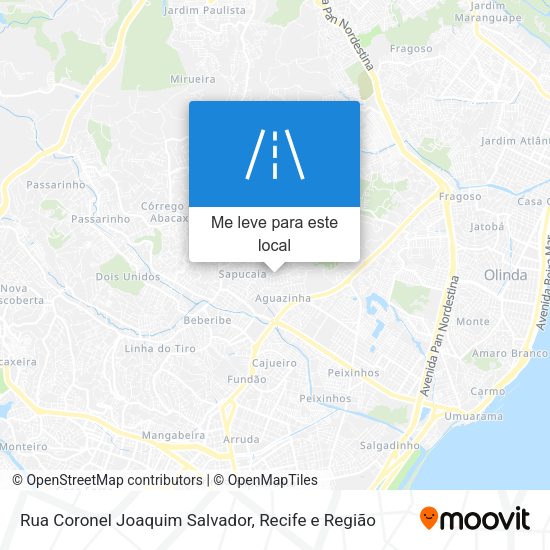 Rua Coronel Joaquim Salvador mapa