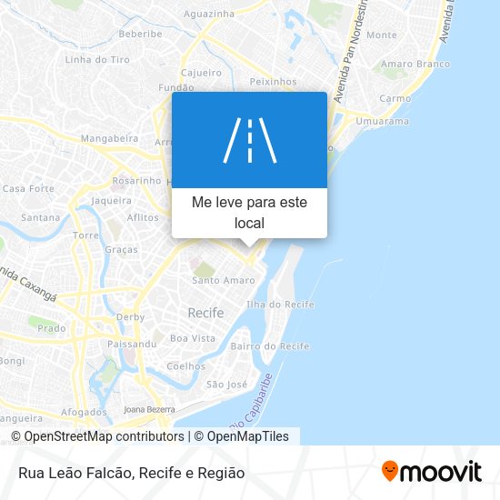 Rua Leão Falcão mapa