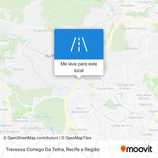 Travessa Corrego Da Telha mapa