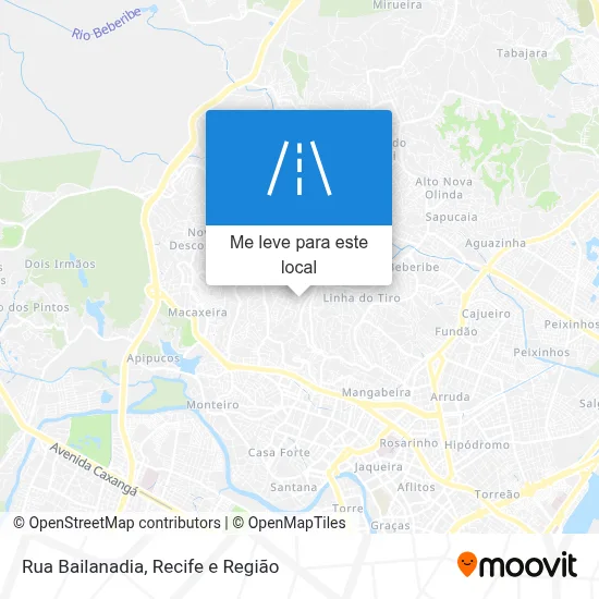 Rua Bailanadia mapa