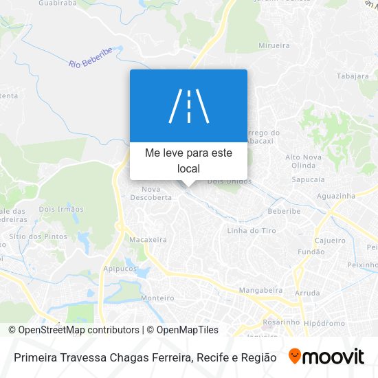 Primeira Travessa Chagas Ferreira mapa