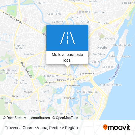 Travessa Cosme Viana mapa