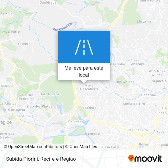 Subida Piorini mapa