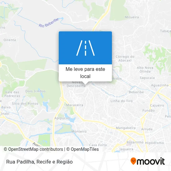 Rua Padilha mapa