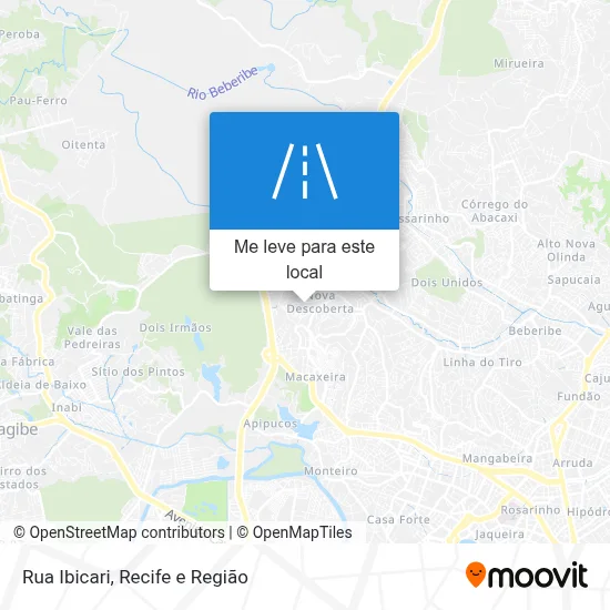 Rua Ibicari mapa