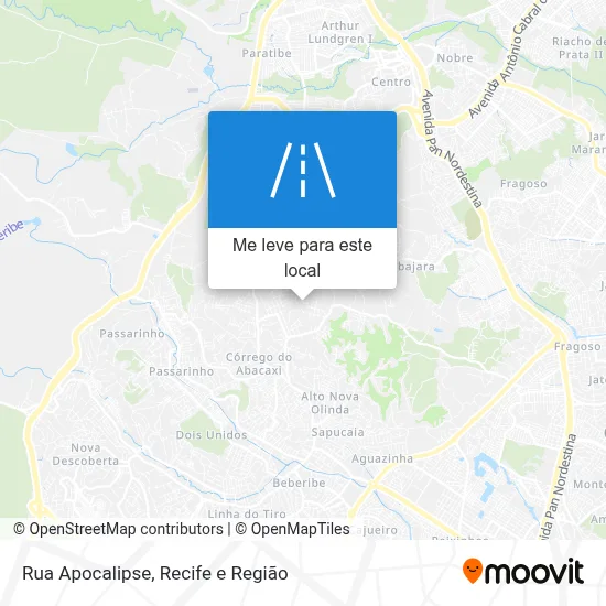 Rua Apocalipse mapa