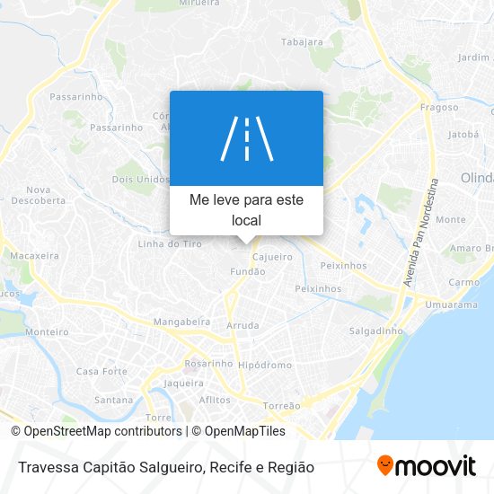 Travessa Capitão Salgueiro mapa
